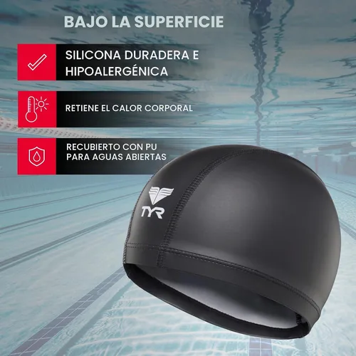 Vista 3 de TYR Gorro de natación para aguas frías