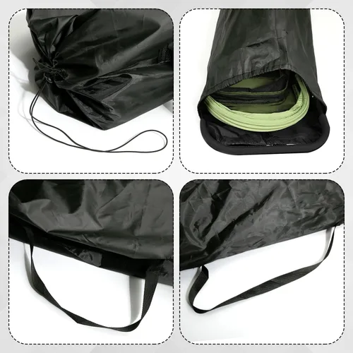 Vista 5 de lasuroa Bolsa de cochecito, bolsa impermeable para cochecito portátil, bolsa de control para puerta de cochecito con asa, funda para cochecito