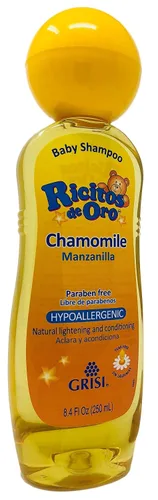 Vista 4 de Ricitos de Oro Champú para bebés de manzanilla, champú hipoalergénico para bebés sin lágrimas con extracto de manzanilla; 8.4 onzas líquidas