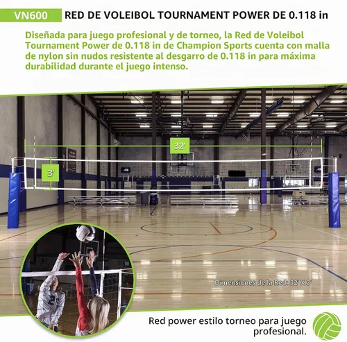 Vista 4 de Champion Sports Torneo Oficial y Redes de Voleibol de Tamaño Olímpico