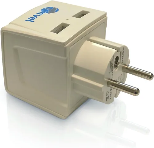 Vista 8 de Adaptador de corriente universal internacional convertidor de punta de enchufe - Convertir Europa, EU/UK/CN/AU a Estados Unidos - Ideal