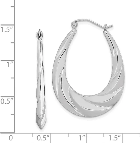 Vista 4 de Juego de aretes de aro ovalados trenzados de plata de ley 925, joyería fina para mujer, regalos para ella, Plata Esterlina