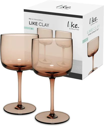 Vista 8 de Villeroy & Boch Par de copas de vino de albaricoque/agua