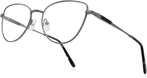 Vista 9 de RB. Pilot - Lentes de lectura retro de ojo de gato para mujer, con bloqueo de luz azul, lentes de computadora con bisagra de resorte