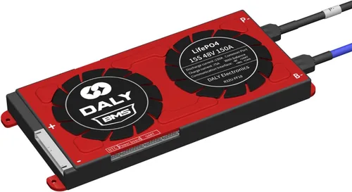 Vista 24 de DALY BMS Smart BMS 48V LiFePO4 30A 15S Batería de litio PCB placa de protección con cables de equilibrio para 18650 LiFePO4 3.2V batería de celdas
