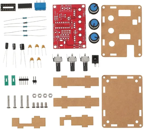 Vista 2 de Kiro&Seeu XR2206 DDS Función precisa Generador de Señal Módulo DIY Kit Sinusoidal/Triángulo/Onda Cuadrada 1Hz-1MHz Frecuencia Ajustable 9-12V DC