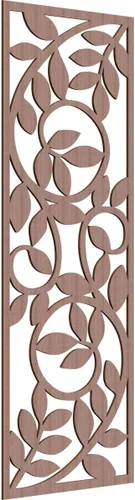 Vista 26 de 9 3/8"W x 24 3/8"H x 1/4"T Utica Decorativo Fretwork Madera Paneles de Pared, Abedul
