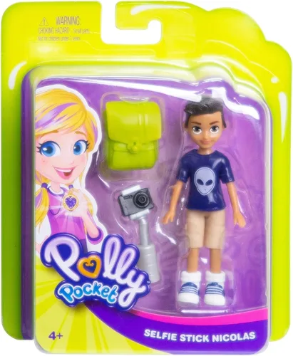 Vista 4 de Polly Pocket Muñeca de postura activa, Nicholas