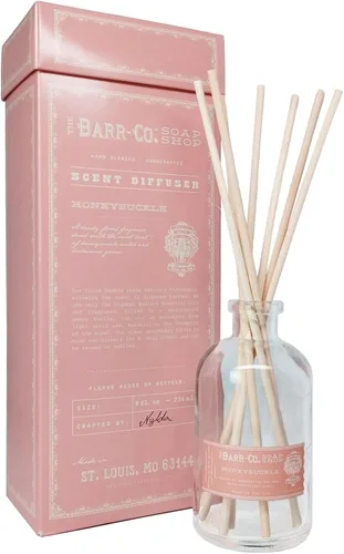 Vista 10 de Barr-Co. Kit difusor de varillas de abeto y pomelo, 8 onzas líquidas Aroma brillante de pomelo y bálsamo refrescante, difusor de varillas