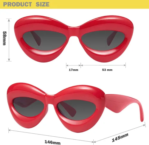 Vista 4 de mosanana Gafas de sol infladas de ojo de gato para mujer Mod. Mia