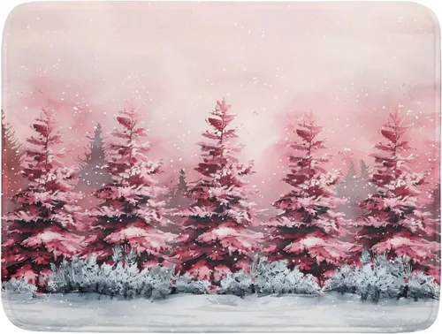 Vista 49 de Tapete de secado de platos de cabaña rústica, tapete escurridor de vida silvestre de oso del bosque, alce, 18 x 24 pulgadas, almohadilla escurridor