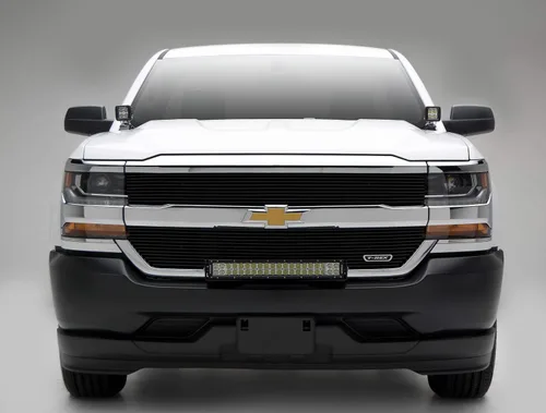 Vista 4 de ZROADZ Soporte de montaje LED para bisagra de capó de zanja, compatible con GMC Sierra 1500 2014-2018, para montar (2) luces LED de 3 pulgadas