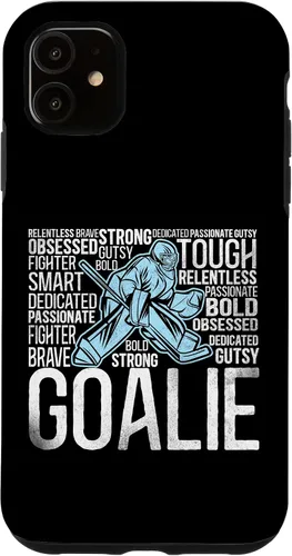 Vista 8 de Funda de portero vintage de portero de hockey sobre hielo para iPhone 17