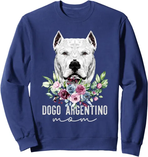 Vista 4 de Dogo Argentino - Sudadera con diseño de perro y mamá, Negro