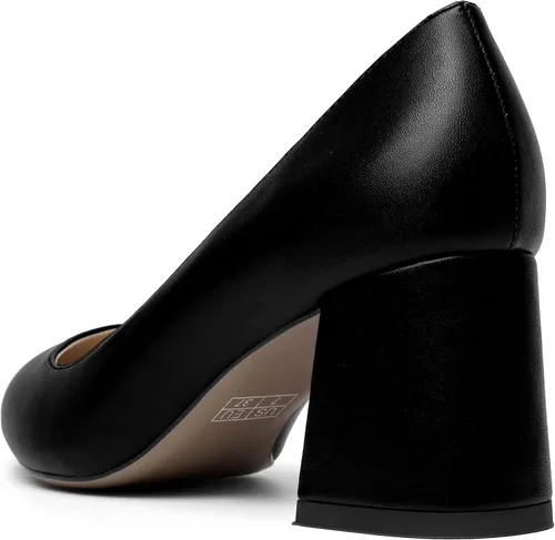 Vista 7 de AMBELIGHT Zapatos de tacón medio para mujer con puntera puntiaguda, color mate, de 2.5 pulgadas