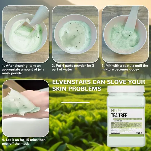 Vista 5 de Mascarilla de gelatina, cuidado facial de la piel, máscara facial para tratamientos faciales profesionales, mascarilla facial para hidratación