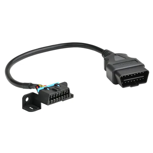 Vista 3 de iKKEGOL Conjunto de Cable Completo de 16 Pines OBD2 Macho a Hembra con Soporte de Montaje Bajo el Tablero y Conector de Extensión de Arnés