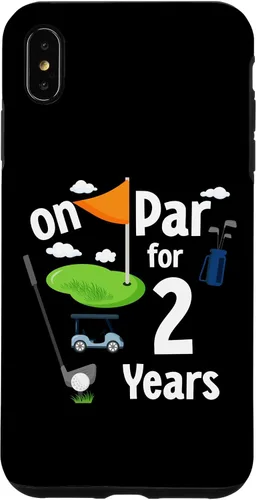 Vista 7 de Funda para iPhone 15 On Par 2nd Birthday Golf Player Theme 2 Year Old B-Day