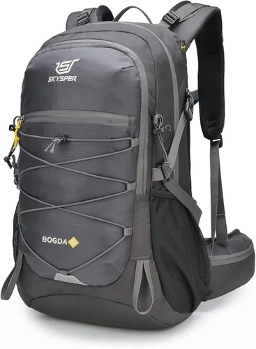 Vista 9 de SKYSPER Mochila de Senderismo para Hombres y Mujeres, Mochila de Viaje de 35L Impermeable Mochila de Camping Mochila Ligera para Exteriores Mochila