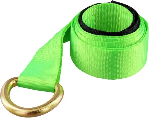 Vista 4 de JOIKIT Paquete de 4 Correas de Remolque Lasso de 2 Pulgadas x 8.2 Pies con Anillo en D Amarre Automático para Elevación de Ruedas, Grúa, Rollback