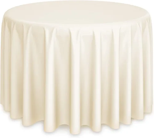 Vista 34 de Lann's Linens - Mantel redondo premium de 70 pulgadas para bodas/banquetes/restaurantes - Mantel de tela de poliéster - Azul bebé