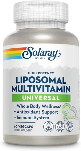 Vista 7 de SOLARAY Multivitamínico liposomal para mujeres 50 Plus, absorción mejorada con hierro, vitamina D, vitamina C, B12, biotina y más, apoyo