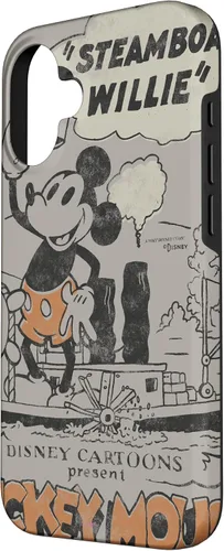 Vista 2 de Funda para iPhone 16 Disney 100 Mickey Mouse Steamboat Willie Sound Cartoon D100