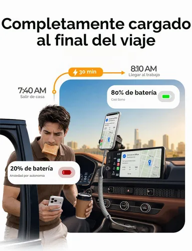 Vista 3 de LISEN Paquete de 2 cables USB C en espiral de 60 W, cable C a C de carga Gris espacial