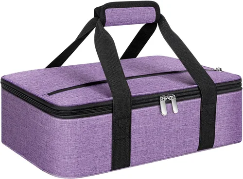 Vista 15 de Porta cacerolas aislado, porta ollas portátil para alimentos calientes o fríos, bolsa de lasaña para almuerzo para fiestas de comida, se adapta a