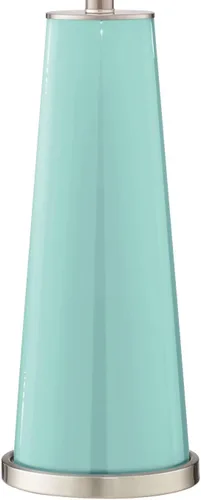 Vista 4 de Color + Plus Leo - Juego de 2 lámparas de mesa de cristal azul de 29 1/2 pulgadas