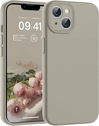 Vista 132 de SUPFINE - Funda diseñada para iPhone 12, silicona líquida premium con [forro de microfibra suave antiarañazos][protección de cámara mejorada], funda