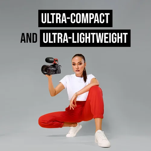 Vista 9 de RØDE VideoMic GO II Helix Micrófono de escopeta ultracompacto para cámara con salidas de 3.5mm y USB para grabación de películas, creación