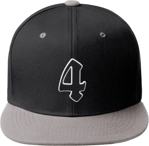 Vista 202 de Daxton Gorra clásica con visera de billete plano con letras del alfabeto inglés antiguo de la A a la Z