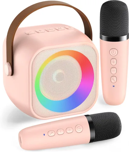 Vista 15 de Máquina de karaoke para niños, regalos de karaoke para niñas de 4, 5, 6, 7, 8, 9, 10, 12 años o más, fiesta de cumpleaños, 4 a 12 años, juguetes