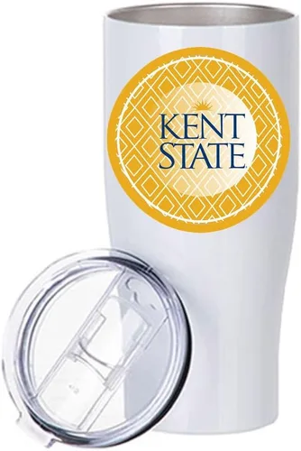 Vista 9 de Kent State University - Vaso de acero inoxidable, 20 onzas, base anillada (Kent State University #1)