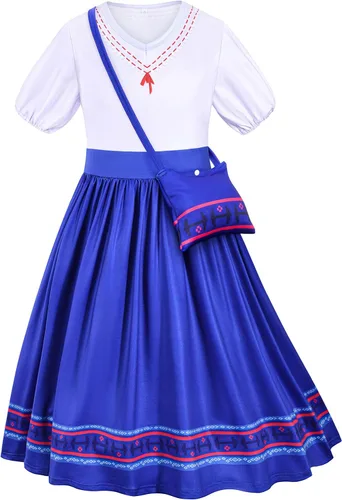Vista 3 de Kaisebile Princess Costume Dress for Girls Birthday Halloween Party Dress Up with Accessories