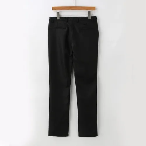 Vista 8 de Conjunto de traje ajustado de 2 piezas para hombre, talla grande, chaqueta de 2 botones y pantalones de vestir sólidos para negocios, boda, fiesta