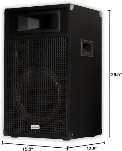 Vista 7 de Acoustic Audio BR12 Profesional DJ 12" 1000 Watt PA Monitor Altavoz