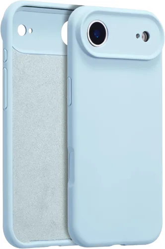 Vista 9 de Funda de silicona para iPhone Air, con [protección completa de la cámara] [forro de microfibra suave antiarañazos], funda de silicona líquida ultra