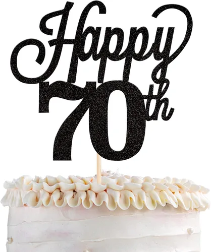 Vista 46 de 1 paquete de decoración para pastel de 12 años, purpurina negra número 12, doce cumpleaños, decoración para felicitaciones a 12 años de edad, 12