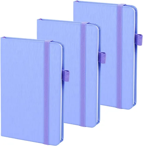 Vista 15 de ONAVIA Paquete de 6 cuadernos de bolsillo A6 a granel, mini cuaderno de rayas universitarias para oficina, reuniones de negocios, notas de aula