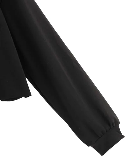 Vista 4 de SweatyRocks Sudadera casual de manga larga con capucha y cordón para mujer