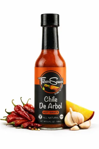 Vista 11 de Fresco Sauce - Fabulosa Caja de Regalo de Salsa Picante Paquete de 4 - Mostaza Chi Banero - Mezcla de Pimienta Asada al Fuego - Ajo Cítricos Fresno