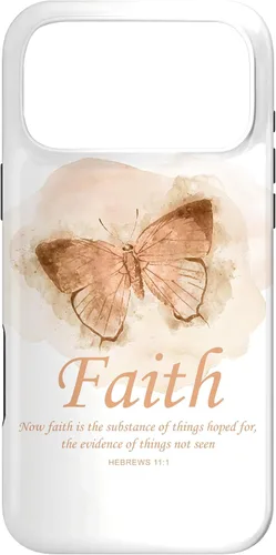Vista 22 de Faith Bible Verse: Women’s Christian Hebrews 11:1 Quote Case for iPhone 17