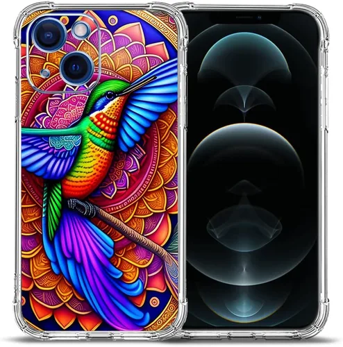 Vista 35 de Funda para iPhone 12, diseño de mariposas azules, rosas, protección contra caídas, a prueba de golpes, TPU de cuerpo completo, resistente a