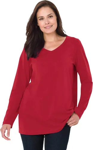 Vista 14 de Camiseta manga larga de talla grande para mujer Woman Within Negro