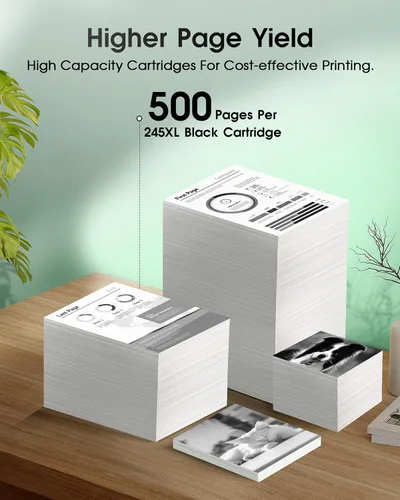 Vista 3 de Cartucho de tinta negro 245XL de reemplazo para Canon 245XL, cartuchos de tinta para Canon 245, compatible con PIXMA MG2420, MG2520, MG2522, MG2525