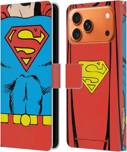 Vista 133 de Head Case Designs Funda de piel con licencia oficial de Superman DC Comics con logotipos negros y rojos compatible con Apple iPhone 11