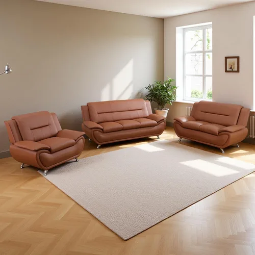 Vista 39 de Sofás de cuero para sala de estar, juego de sofá seccional, juego de 2 piezas de muebles para sala de estar, juego de sofá y sofá biplaza
