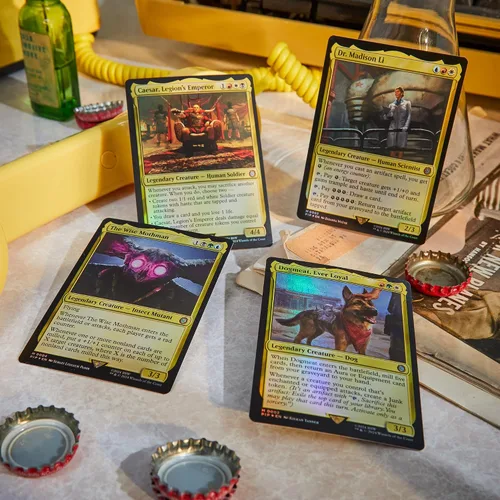 Vista 3 de Magic: The Gathering Fallout Commander Deck Bundle – Incluye todos los 4 mazos (1 Hail Caesar, 1 Scrappy Survivors, 1 Science!, y 1 Mutant Menace)